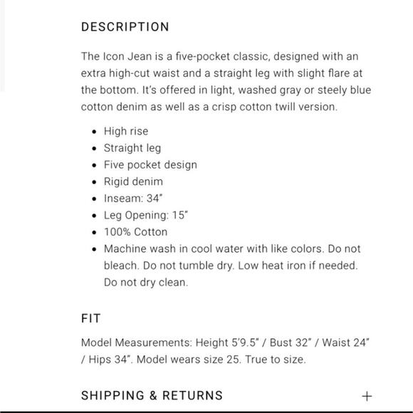 We Wore What THE ICON Jeans 26 High Rise Light Wash Straight Leg Beachy Casual - Picture 11 of 11